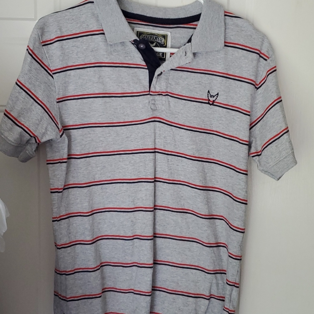 Boys short sleeved company 81 button up polo shirt